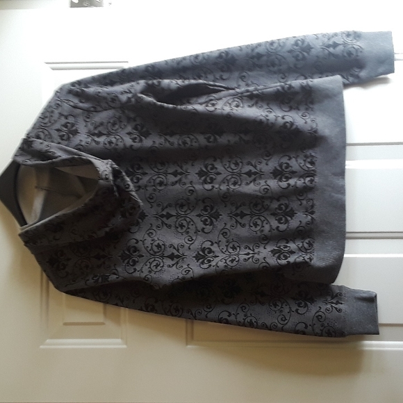 Women's Danskin Gray Print Hoodie Size Small - Picture 2 of 8